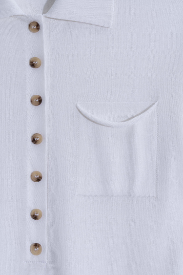 Wool polo shirt - BRUSNIKA Women Clothes