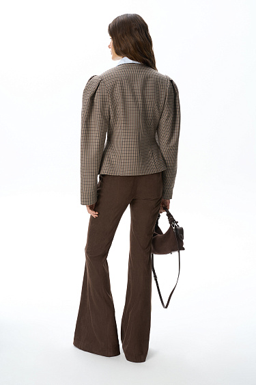Flared suede trousers - BRUSNIKA Women Clothes