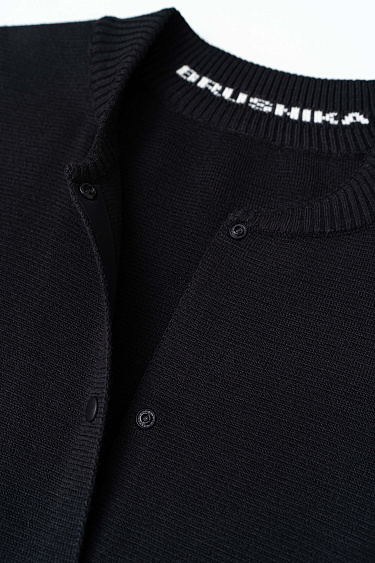 Knitted merino wool bomber jacket - BRUSNIKA Women Clothes