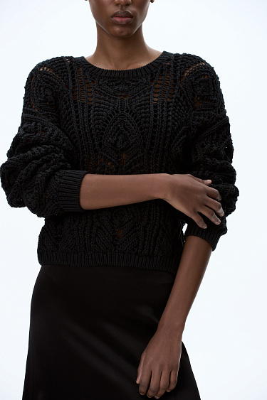 Openwork knit jumper - BRUSNIKA Women Clothes