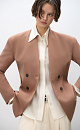 Double-breasted fitted jacket - BRUSNIKA. Women clothes