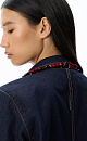 Denim jacket with fringe - BRUSNIKA. Women clothes