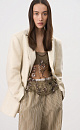 Transparent beaded top - BRUSNIKA. Women clothes