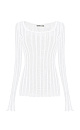 Knit semi-sheer jumper - BRUSNIKA. Women clothes