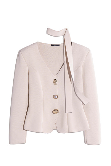 viscose jacket with accent buttons - BRUSNIKA Women Clothes