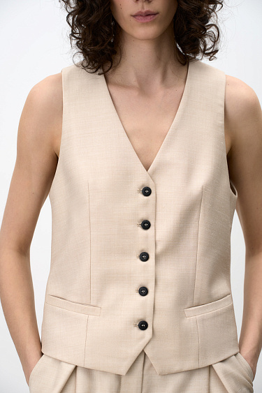Wool blend vest - BRUSNIKA Women Clothes