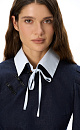 Asian‑style denim shirt - BRUSNIKA. Women clothes
