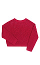 Knitted jumper with hearts - BRUSNIKA. Women clothes