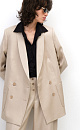 Double-breasted linen blazer - BRUSNIKA. Women clothes