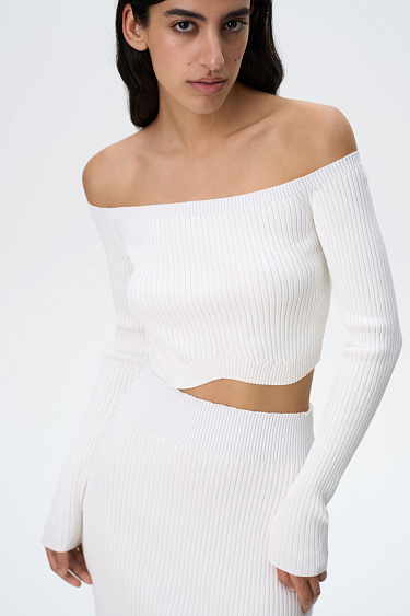 Off the shoulder top - BRUSNIKA Women Clothes