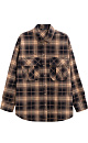 Checkered shirt with tie-dye effect - BRUSNIKA. Women clothes