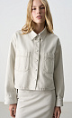 Denim shirt with an elongated back - BRUSNIKA. Women clothes