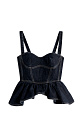 Denim corset with Basque - BRUSNIKA. Women clothes