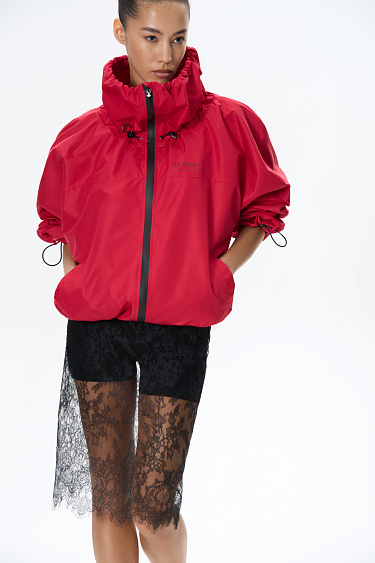 Bomber jacket with a stand-up collar - BRUSNIKA Women Clothes