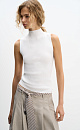 Viscose top with a high collar - BRUSNIKA. Women clothes