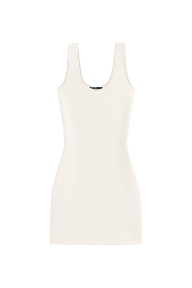 Mini dress with wide straps - BRUSNIKA Women Clothes