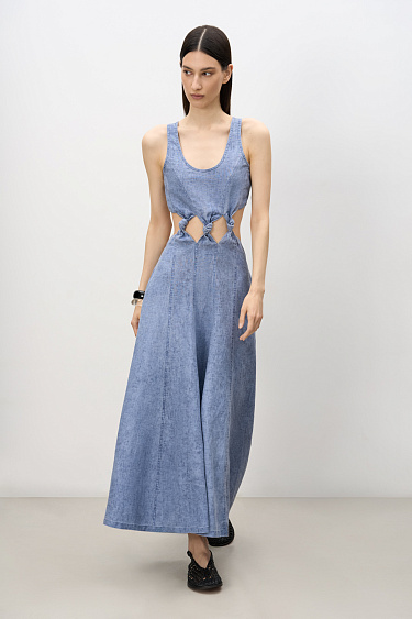 100% linen dress - BRUSNIKA Women Clothes