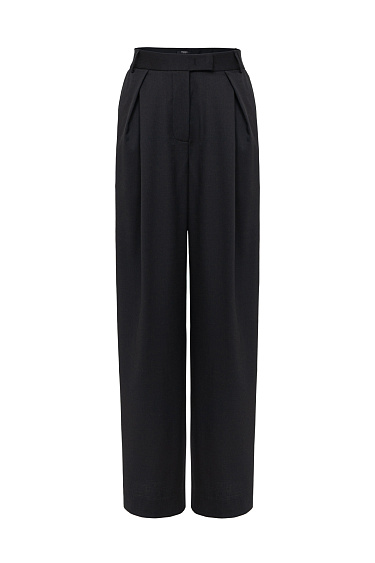 Straight cut trousers with zips - BRUSNIKA Women Clothes
