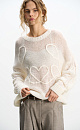 Jumper with a voluminous decor - BRUSNIKA. Women clothes
