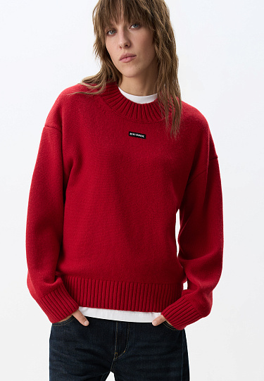 Voluminous jumper with cashmere addition - BRUSNIKA Women Clothes