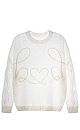 Jumper with a voluminous decor - BRUSNIKA. Women clothes
