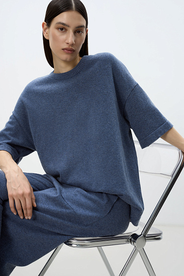 T-shirt made of wool with cashmere - BRUSNIKA Women Clothes