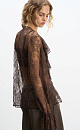 Blouse with lace frill - BRUSNIKA. Women clothes