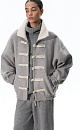 wool bomber jacket with an Asian‑style fastener - BRUSNIKA. Women clothes
