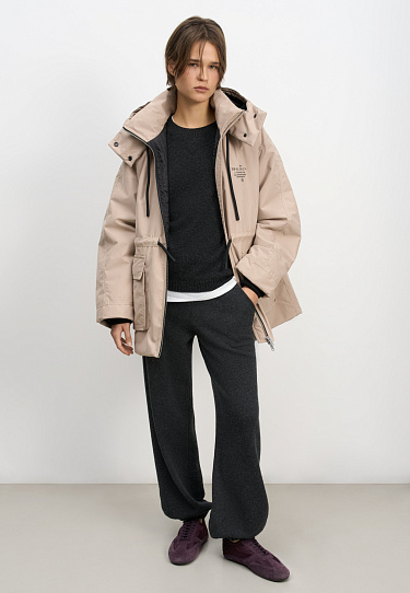 Parka with synthetic filling and an additional collar - BRUSNIKA Women Clothes