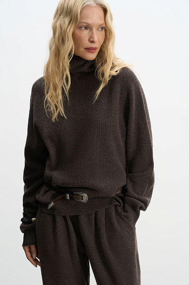 Wool and cashmere blend jumper - BRUSNIKA Women Clothes