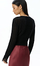 Merino wool cardigan with lace - BRUSNIKA. Women clothes