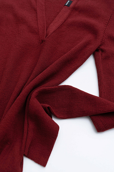 Cut-out long sleeve top - BRUSNIKA Women Clothes