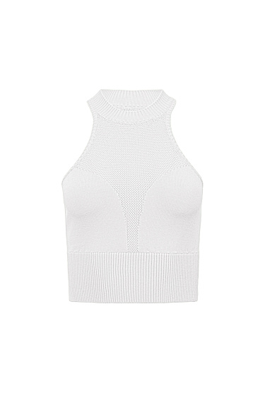 Top with mesh insert - BRUSNIKA Women Clothes