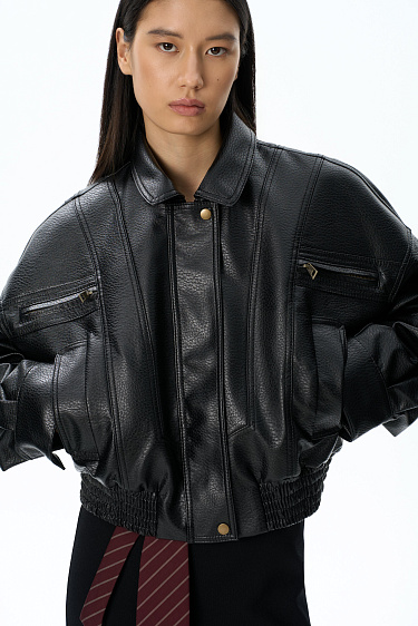 Voluminous bomber jacket - BRUSNIKA Women Clothes