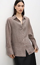 100% linen shirt with a flying yoke on the back - BRUSNIKA. Women clothes