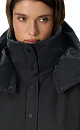 vest with a stand‑up collar and a hood - BRUSNIKA. Women clothes