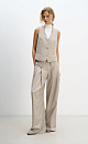 Palazzo trousers made of wool - BRUSNIKA. Women clothes