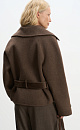 Short trench coat made of wool - BRUSNIKA. Women clothes