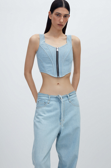 Denim corset - BRUSNIKA Women Clothes