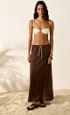 Linen maxi skirt - BRUSNIKA. Women clothes