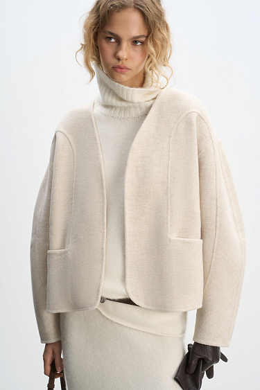 Bomber jacket with round sleeves - BRUSNIKA Women Clothes