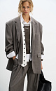 Single-breasted striped jacket - BRUSNIKA. Women clothes