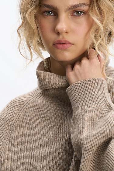 Wool and cashmere blend jumper - BRUSNIKA Women Clothes