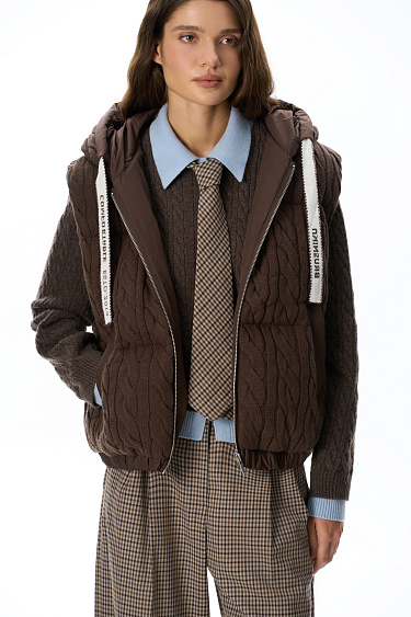 Quilted down vest - BRUSNIKA Women Clothes