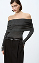 Knitted top with long sleeves - BRUSNIKA. Women clothes