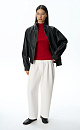 Faux leather bomber jacket - BRUSNIKA. Women clothes