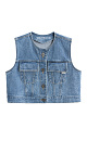 Short denim vest - BRUSNIKA. Women clothes