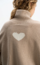 Jumper with a heart on the back - BRUSNIKA. Women clothes