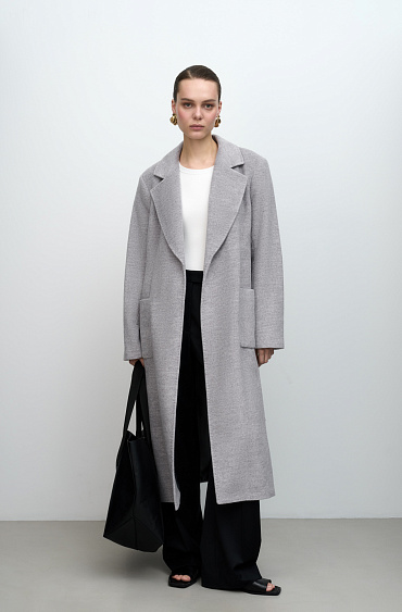 Wrap wool coat - BRUSNIKA Women Clothes