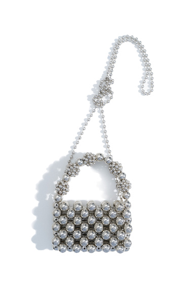Mini bag with large beads - BRUSNIKA Women Clothes